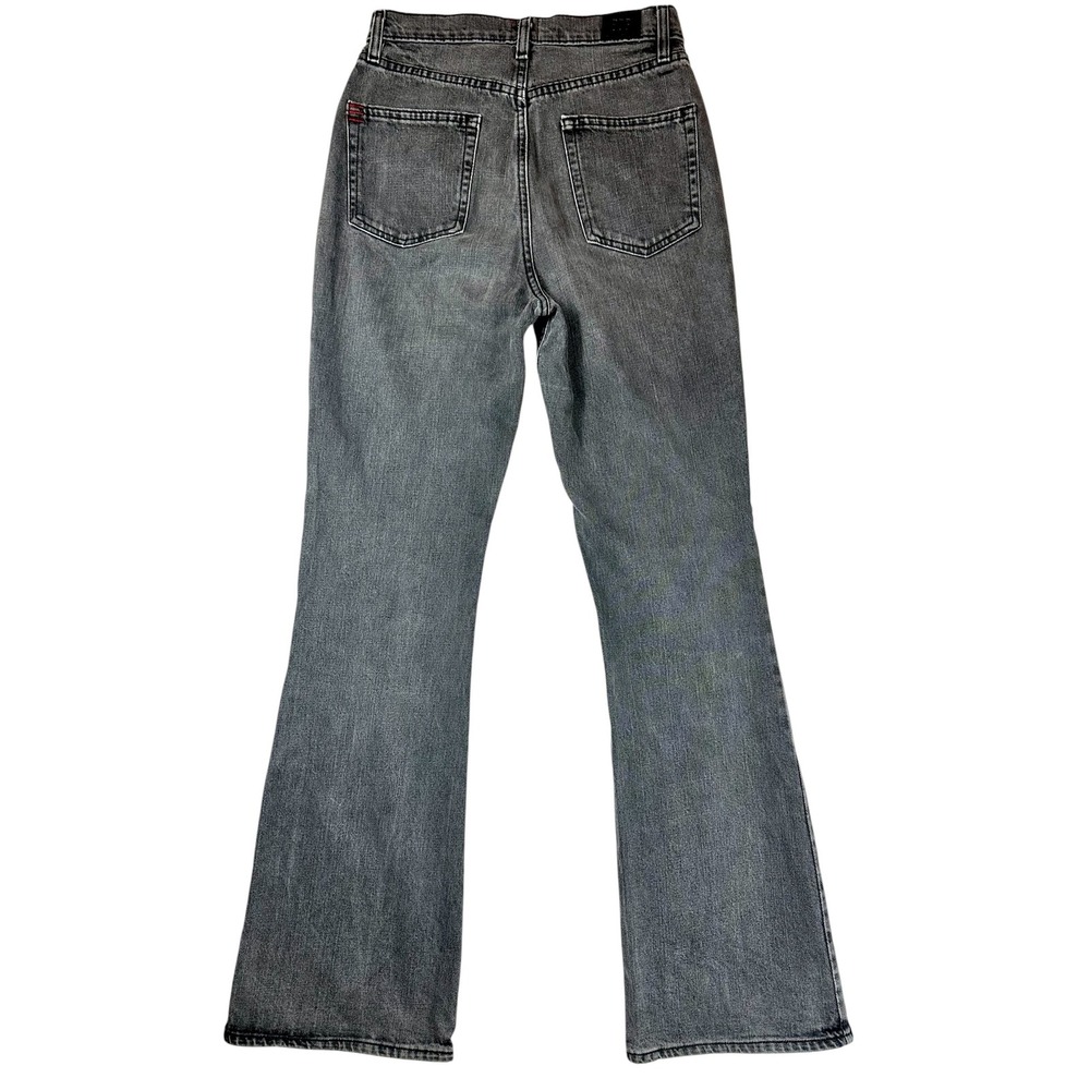 BDG Urban Outfitters Super High Rise Flare Jeans Washed Black Gray Sz 28 - Picture 2 of 11
